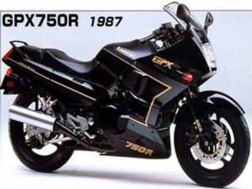 Product picture 1987 Kawasaki GPX750R (Zx750-F1) Motorcycle Workshop Service Manual in German